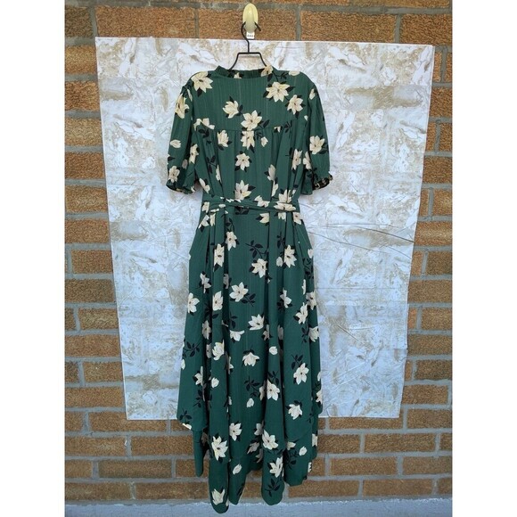 Draper James Naomi Wrap Dress in Shimmer Magnolia size 14 - Picture 10 of 12